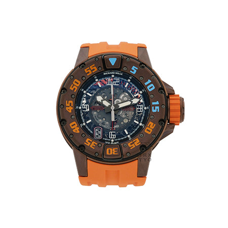 (60)RICHARD MILLE リシャールミル RM028 オートマティック ダイバー ブラウン PVD