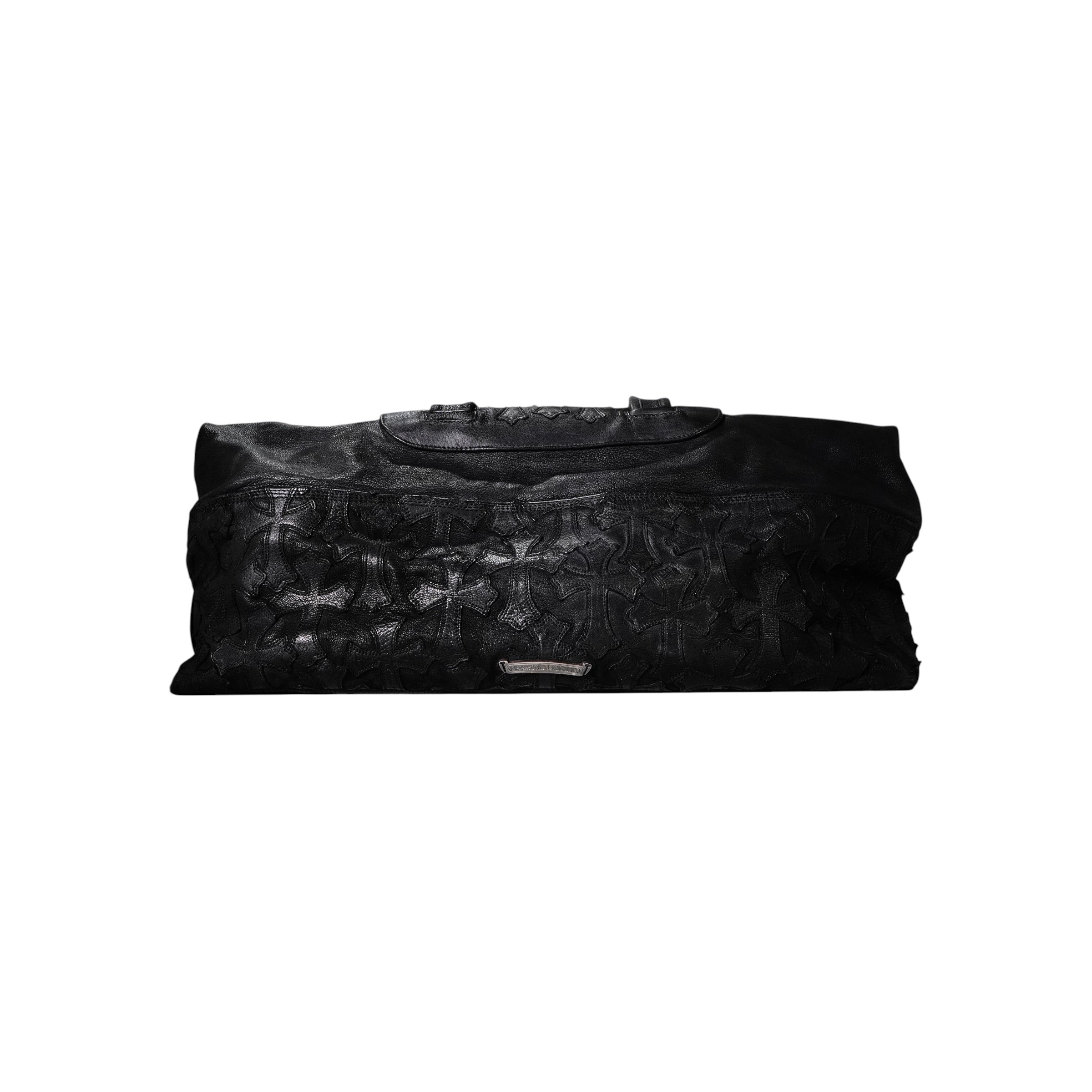 クロムハーツ Chrome Hearts ￼クロスパッチ ボストンバック ブラック