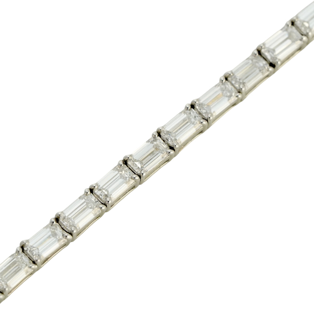 バゲットラボダイヤモンドブレスレット　