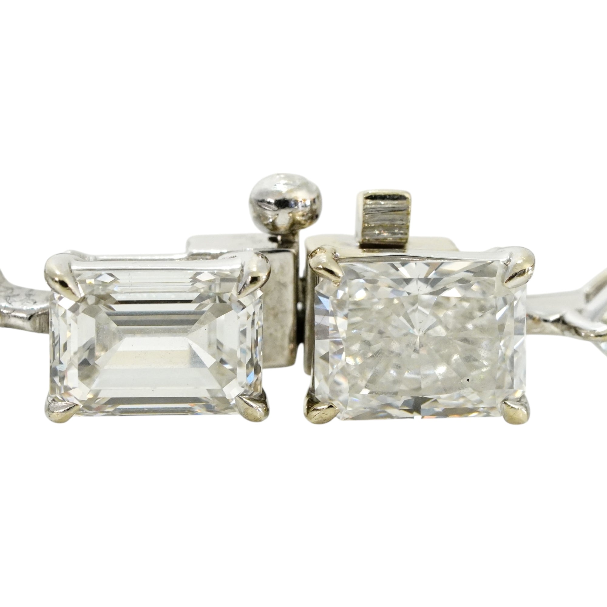 一粒２ct マルチシェイプラボダイヤモンドブレスレット