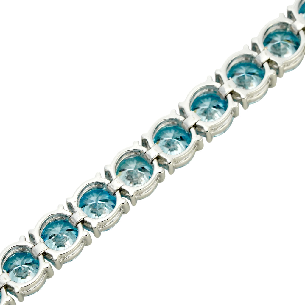 １粒1ct ブルーダイヤモンドブレスレット