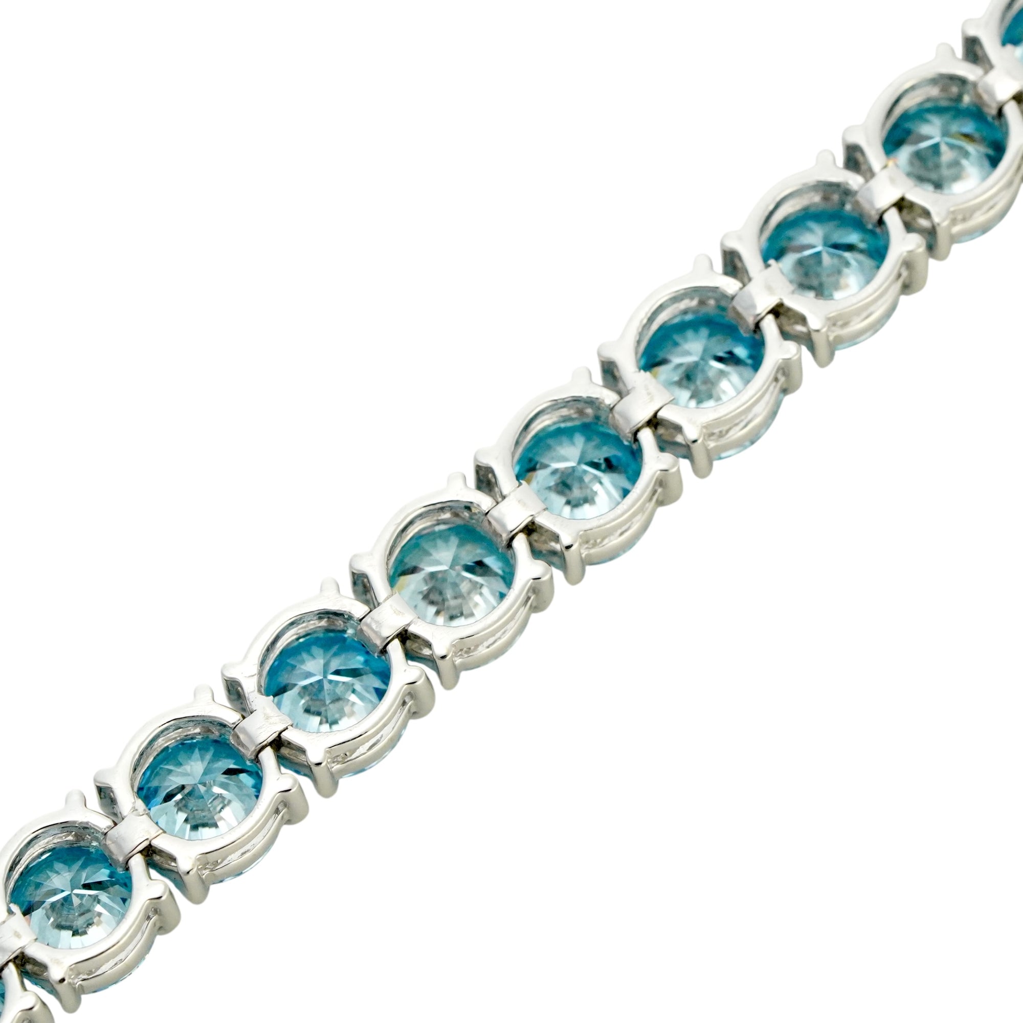 １粒1ct ブルーダイヤモンドブレスレット