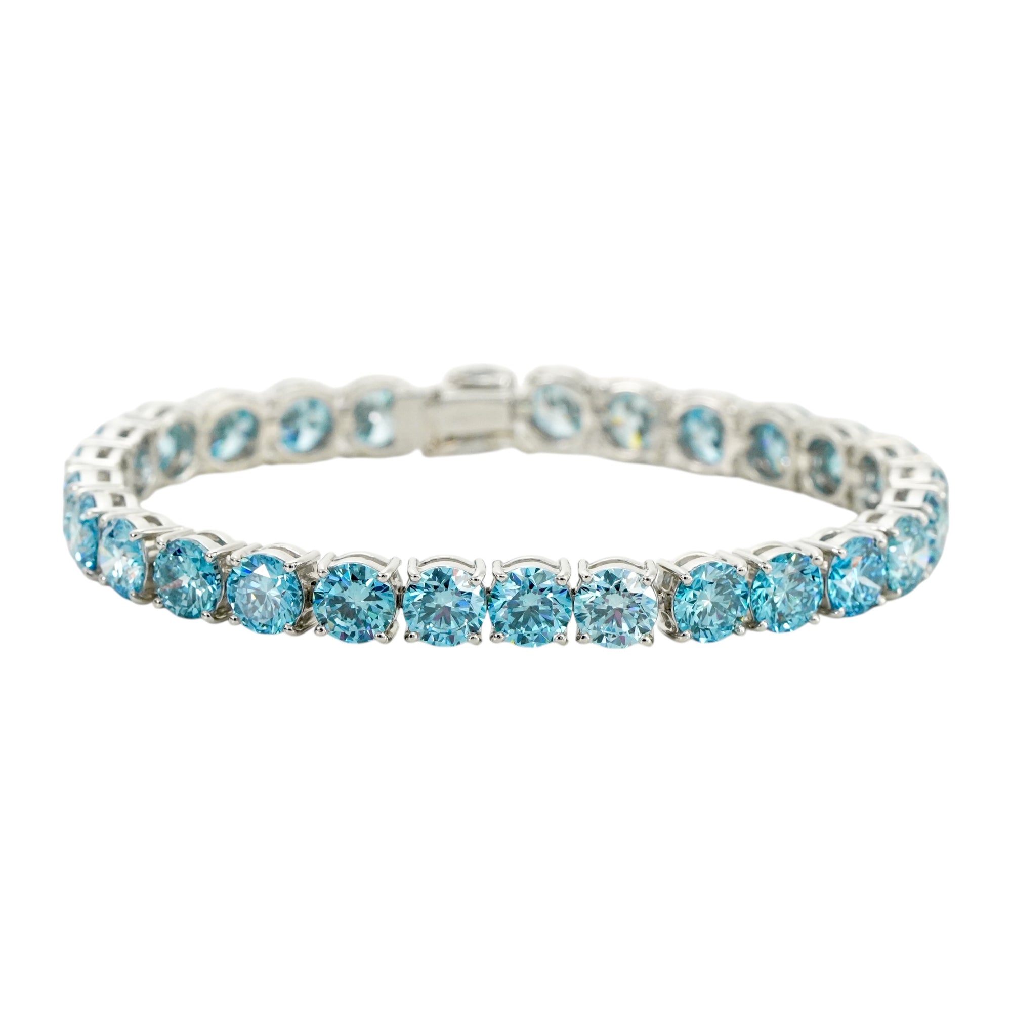 １粒1ct ブルーダイヤモンドブレスレット