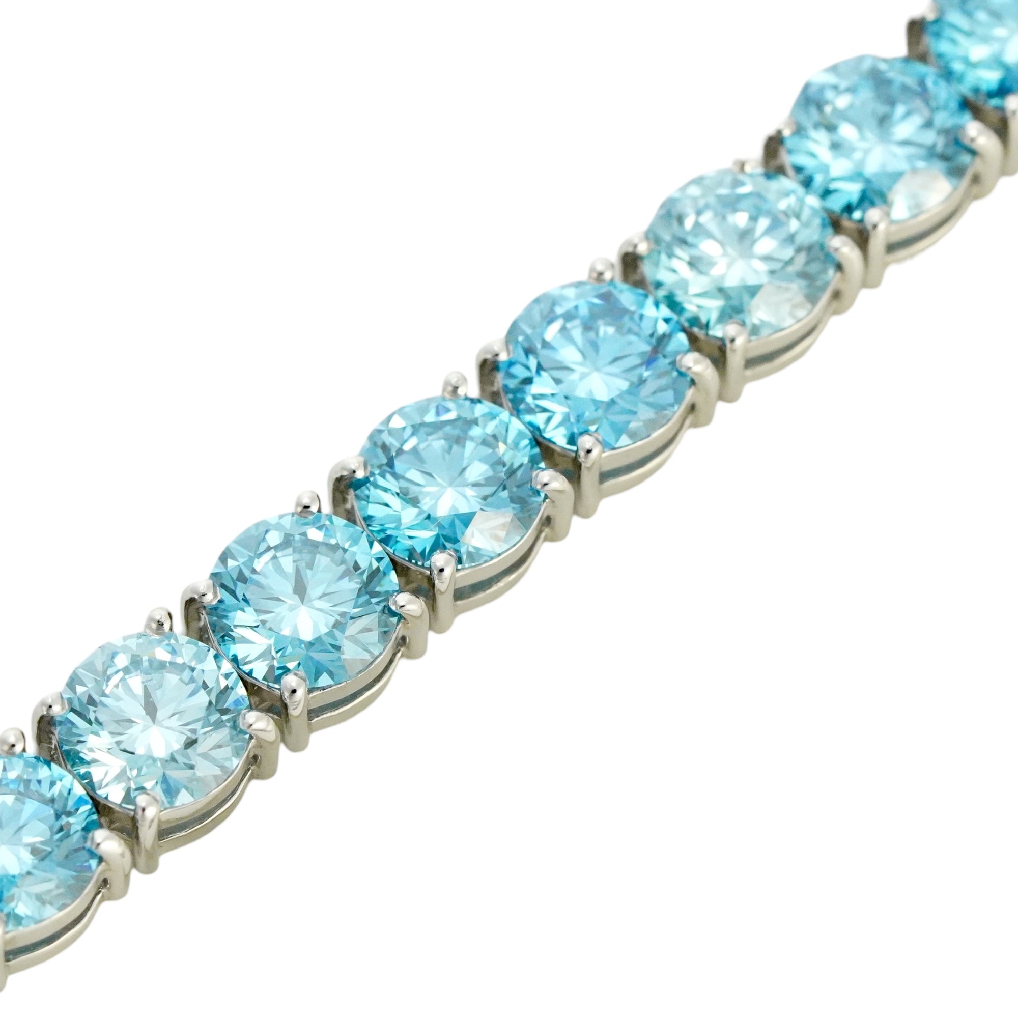 １粒1ct ブルーダイヤモンドブレスレット