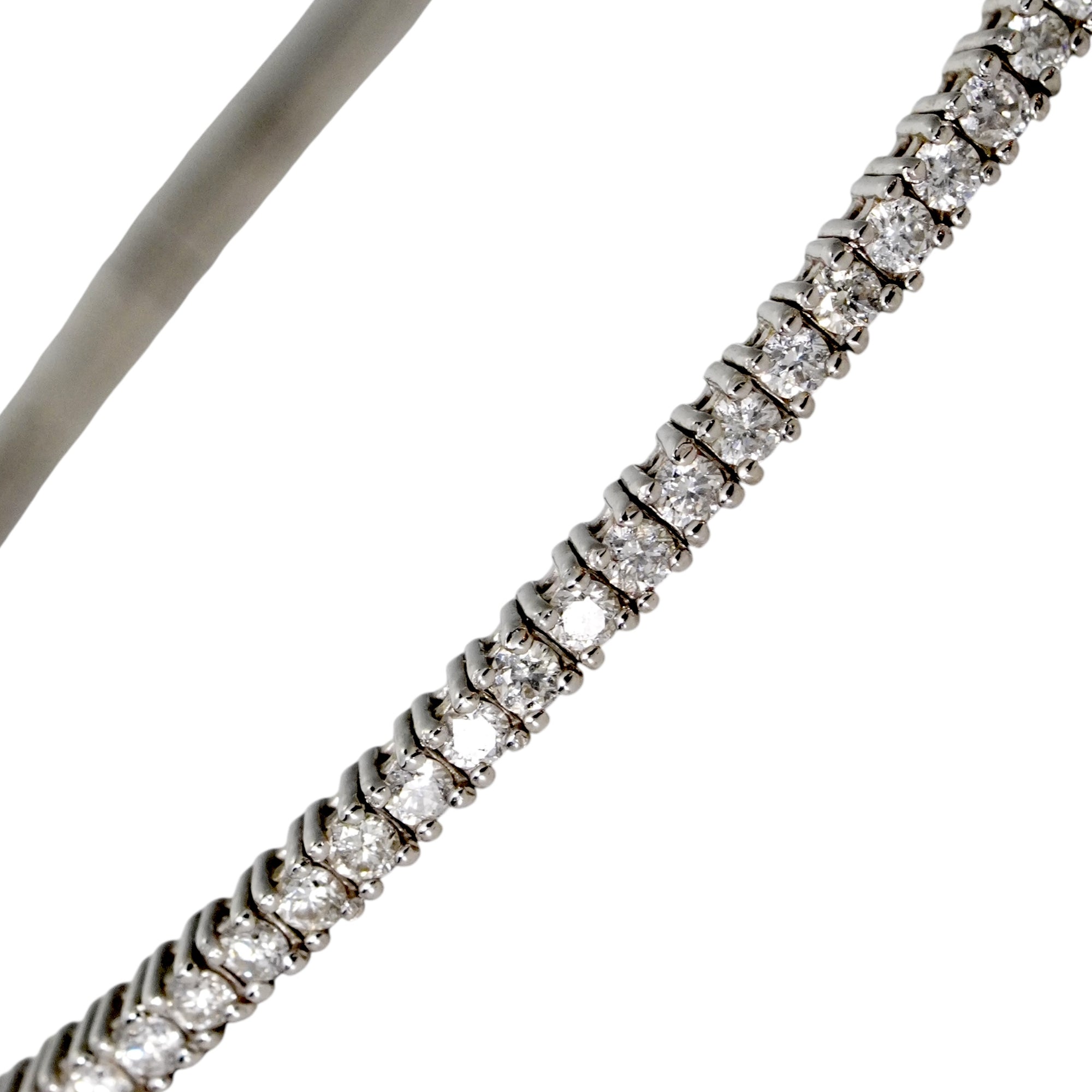 天然ダイヤモンドテニスブレスレット2mm