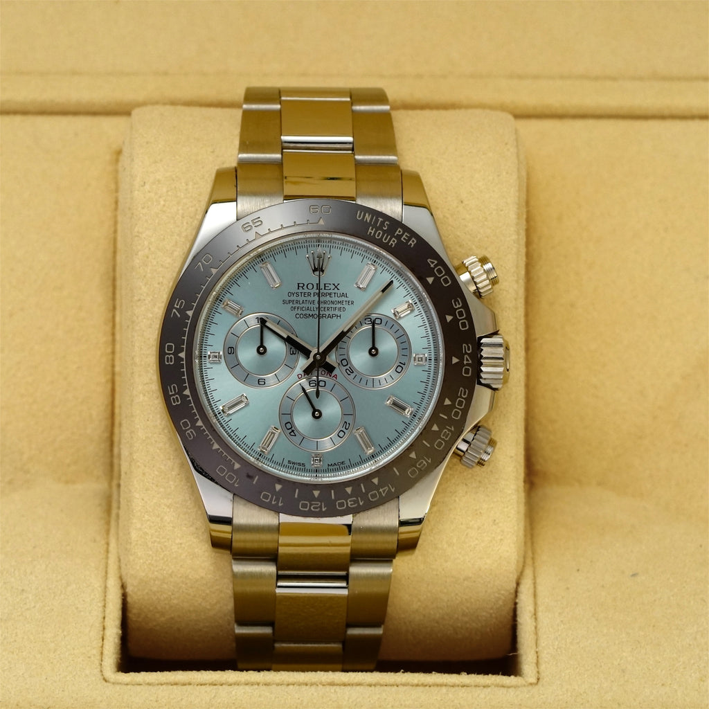 ロレックス　クロノグラフ　アイスブルー　インデックスバケットダイヤ　116506A ROLEX