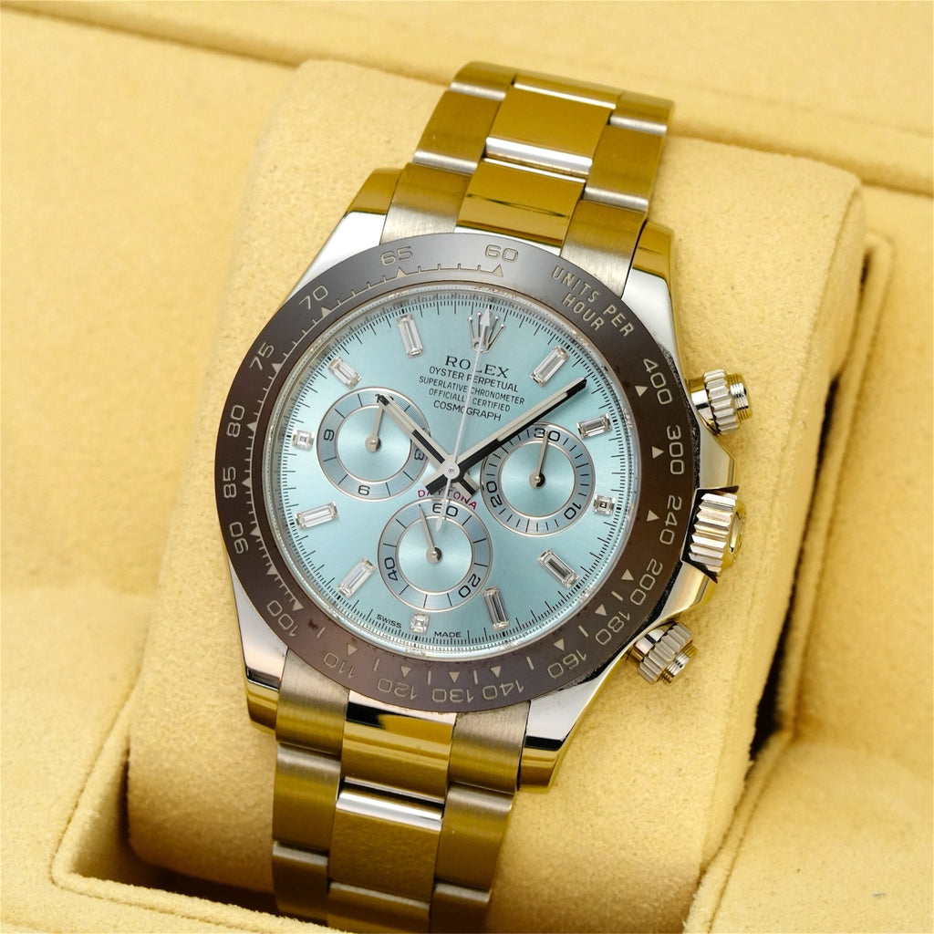 ロレックス　クロノグラフ　アイスブルー　インデックスバケットダイヤ　116506A ROLEX