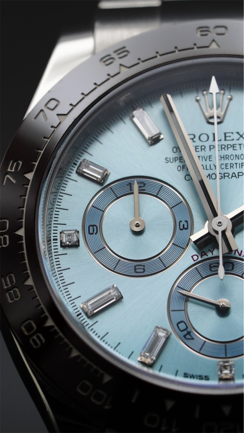 ロレックス　クロノグラフ　アイスブルー　インデックスバケットダイヤ　116506A ROLEX