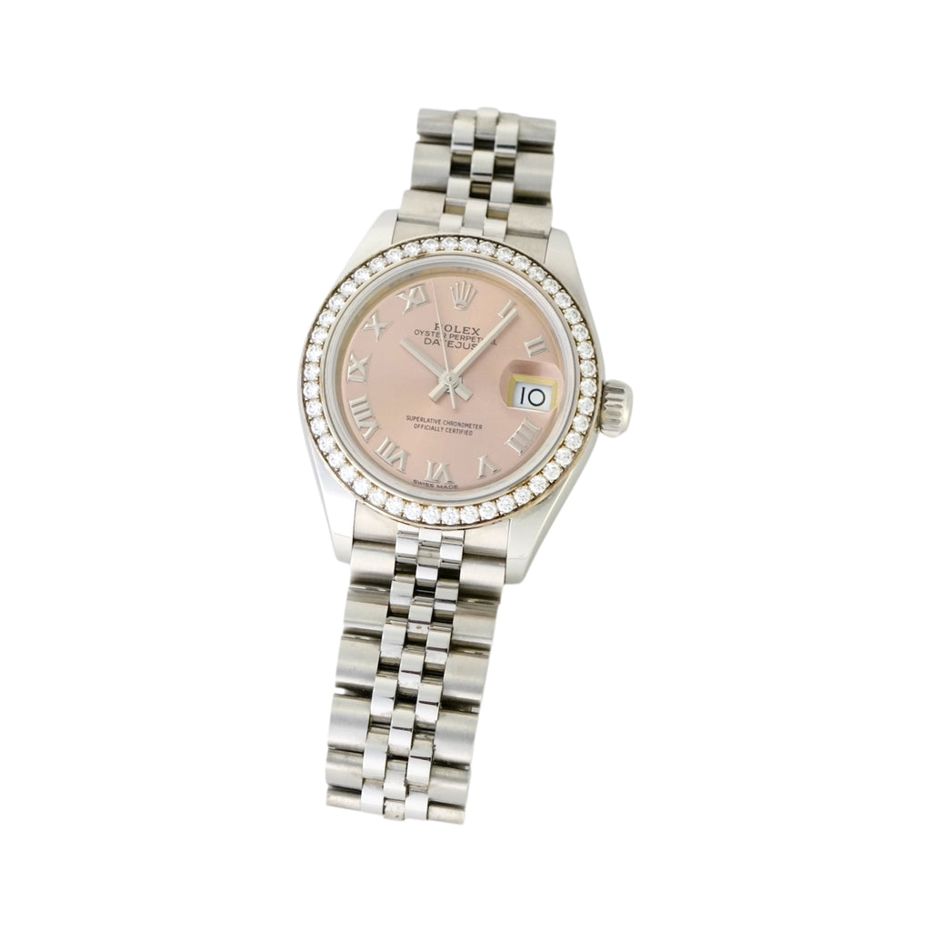 ロレックス　デイトジャスト　レディース　ピンク文字盤　ジュビリー　ROLEX