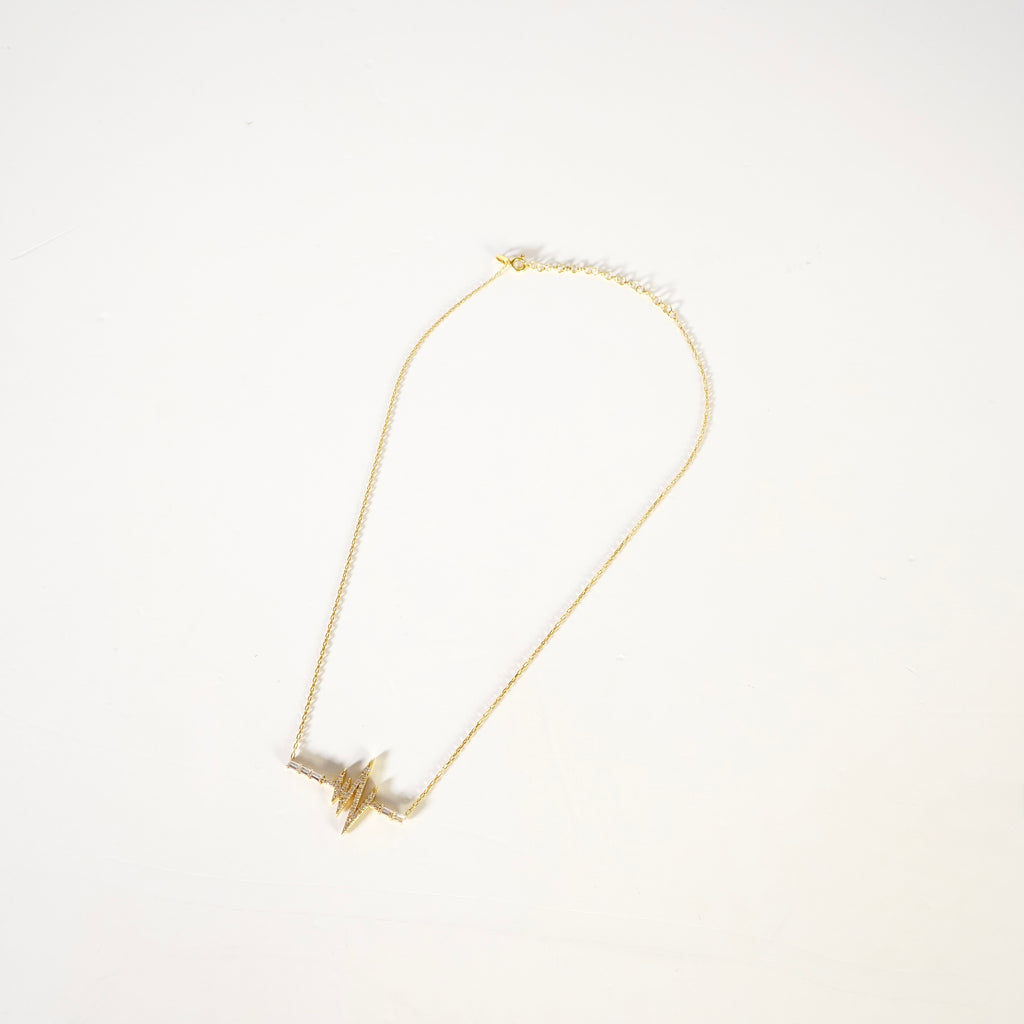 BABY TRAX 心電図ネックレス　YGメッキ