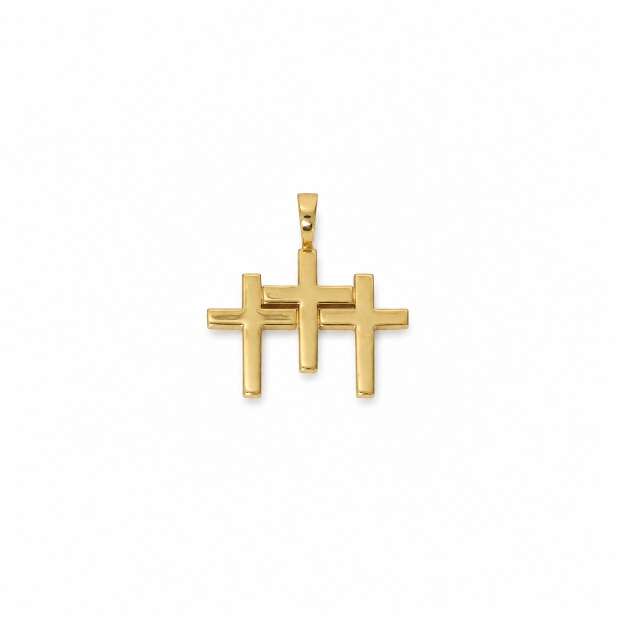 TRXTYO 14K YG 天然ダイヤモンド クロストップ 20mm 2cm 2g