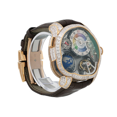グルーベルフォルセイ Greubel Forsey GMTモデル Earth Baguette Diamond Rose Gold Edition