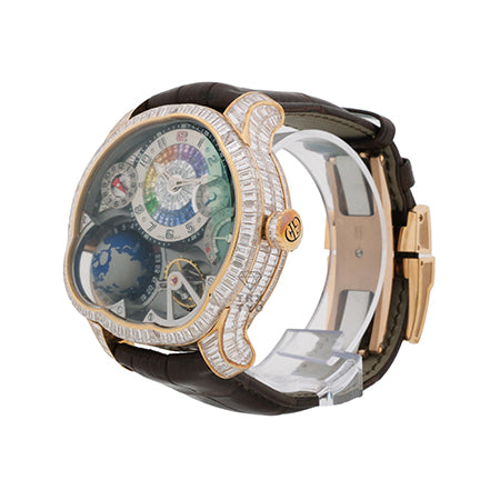 グルーベルフォルセイ Greubel Forsey GMTモデル Earth Baguette Diamond Rose Gold Edition