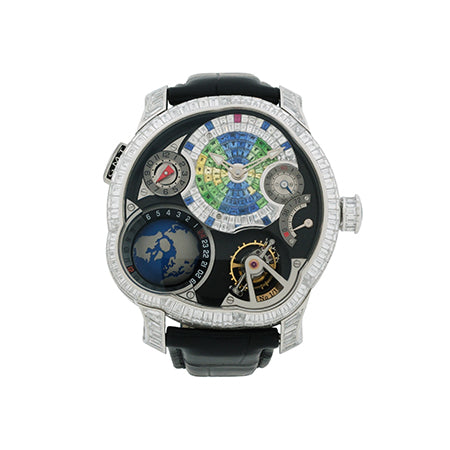 グルーベルフォルセイ Greubel Forsey GMTモデル Earth Baguette Diamond White Gold Edition
