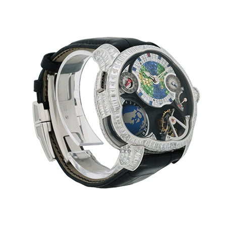 グルーベルフォルセイ Greubel Forsey GMTモデル Earth Baguette Diamond White Gold Edition