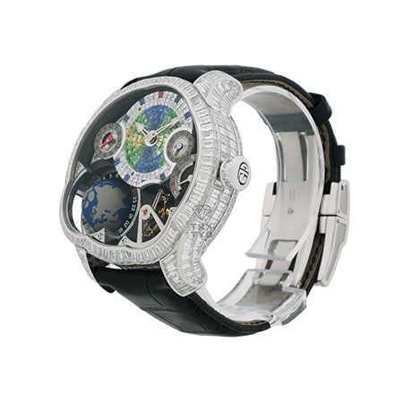 グルーベルフォルセイ Greubel Forsey GMTモデル Earth Baguette Diamond White Gold Edition
