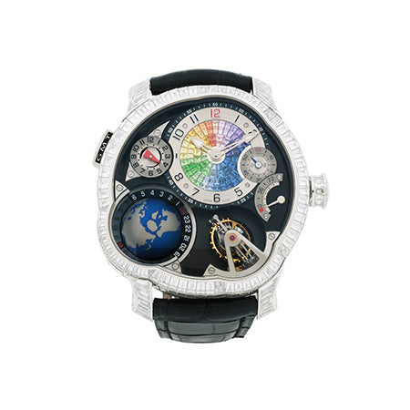 グルーベルフォルセイ Greubel Forsey GMTモデル Earth Baguette Diamond Edition black