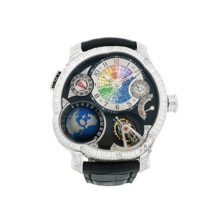 グルーベルフォルセイ Greubel Forsey GMTモデル Earth Baguette Diamond Edition black