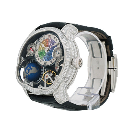 グルーベルフォルセイ Greubel Forsey GMTモデル Earth Baguette Diamond Edition black