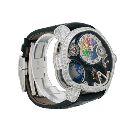 グルーベルフォルセイ Greubel Forsey GMTモデル Earth Baguette Diamond Edition black