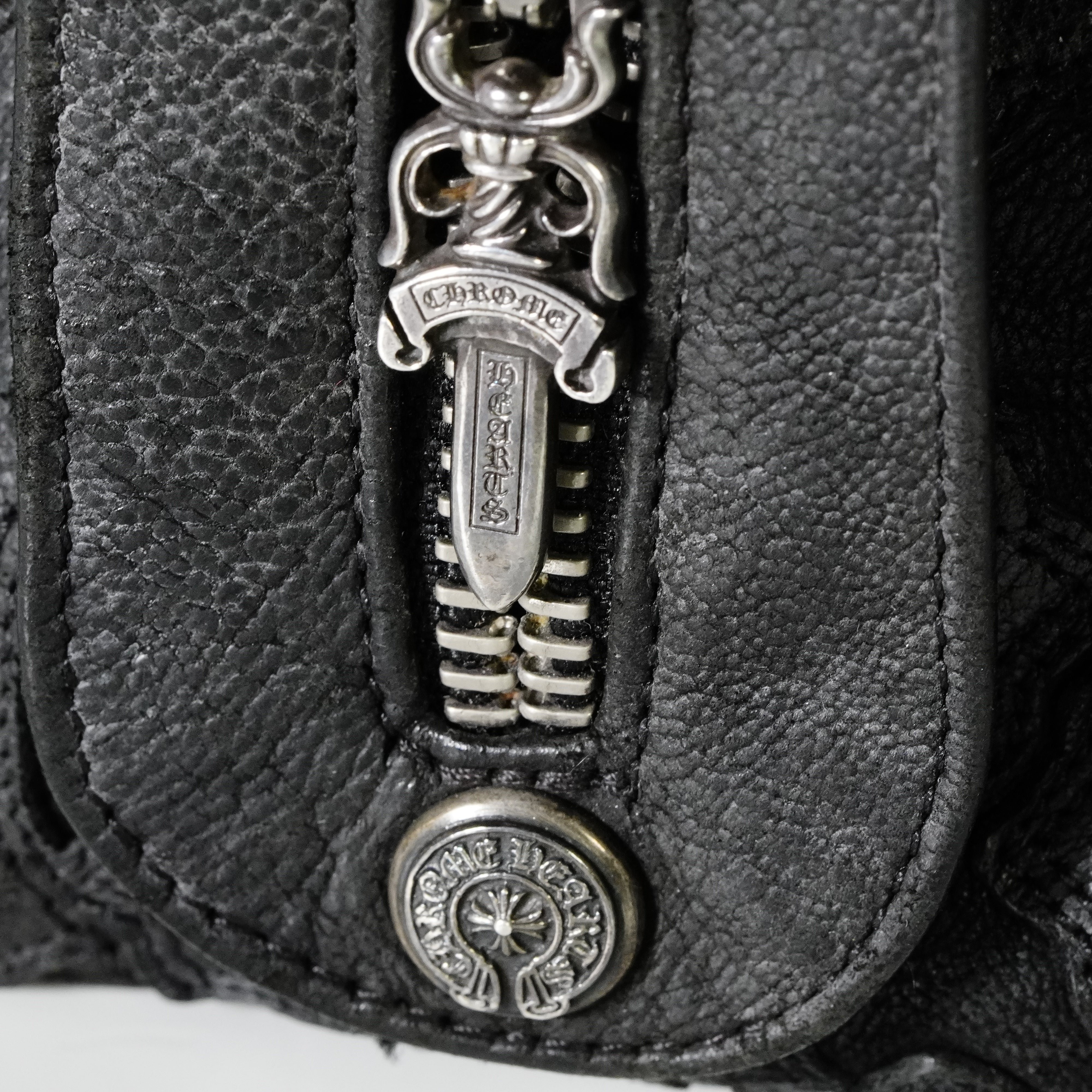 クロムハーツ　ブラック ボストンバッグ クロムハーツ Chrome Hearts ￼クロスパッチ ボストンバック ブラック