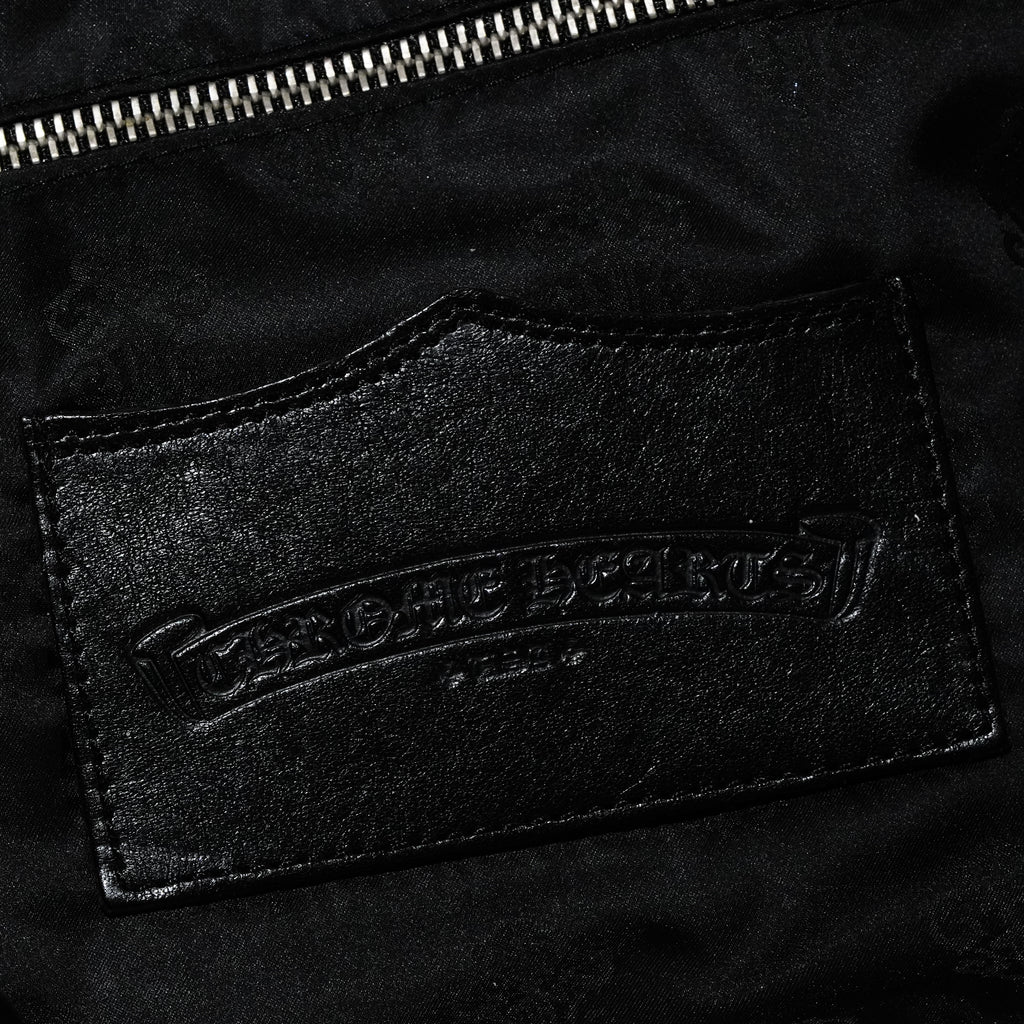 クロムハーツ　Chrome Hearts ￼クロスパッチ　ボストンバック　ブラック