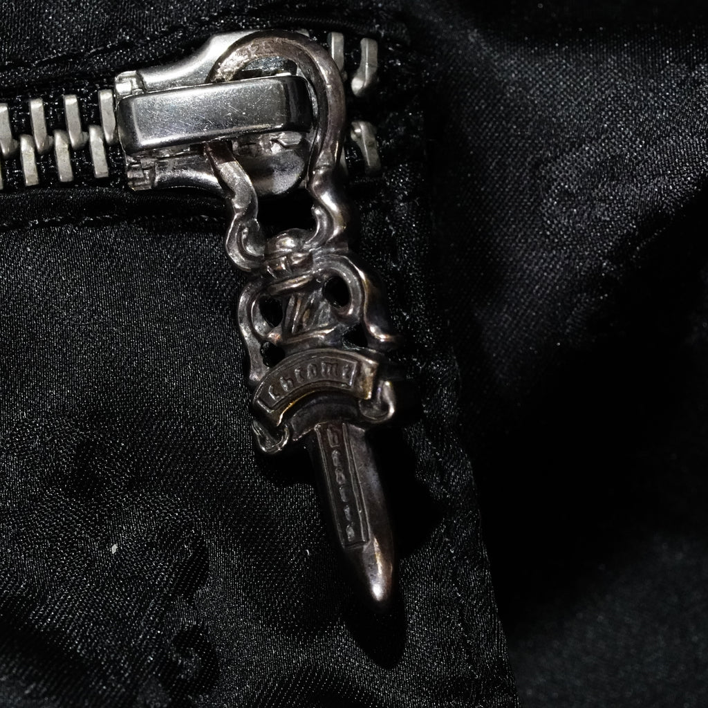 クロムハーツ　Chrome Hearts ￼クロスパッチ　ボストンバック　ブラック