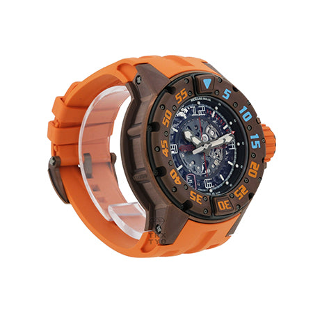 (60)RICHARD MILLE リシャールミル RM028 オートマティック ダイバー ブラウン PVD
