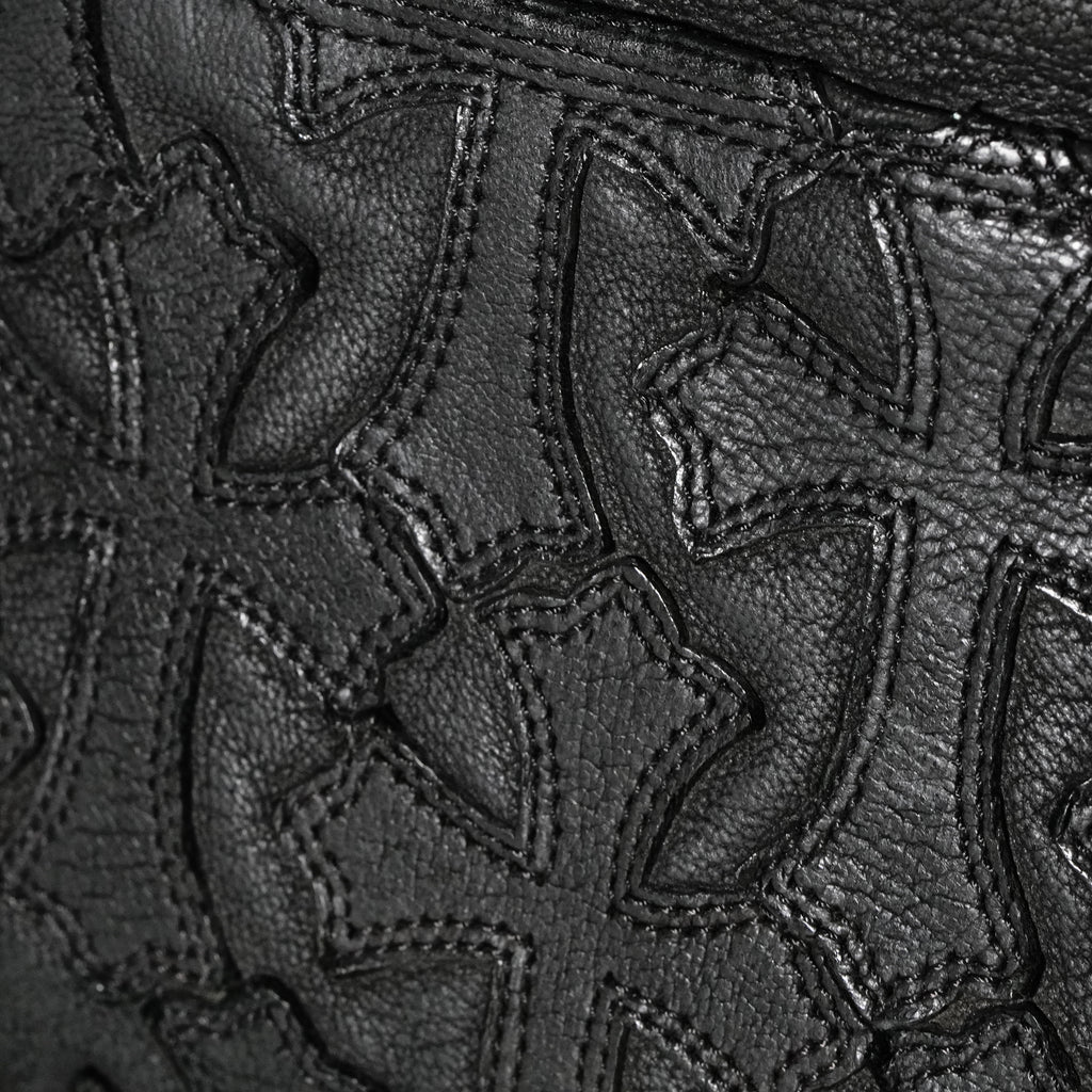 クロムハーツ　Chrome Hearts ￼クロスパッチ　ボストンバック　ブラック