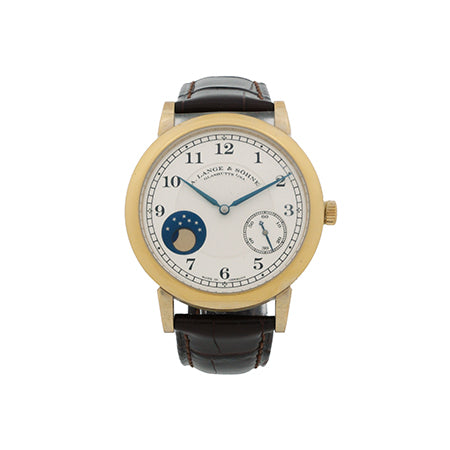 (64)A.ランゲ＆ゾーネ - ムーンフェイズ | A.LANGE&SOHNE | 212.050 1815| PG シルバー文字盤 手巻き レザー