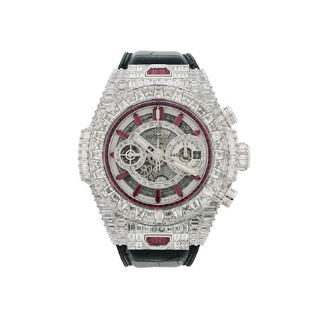 宇舶錶 Unico 高級珠寶系列 全長方形切割鑽石及紅寶石