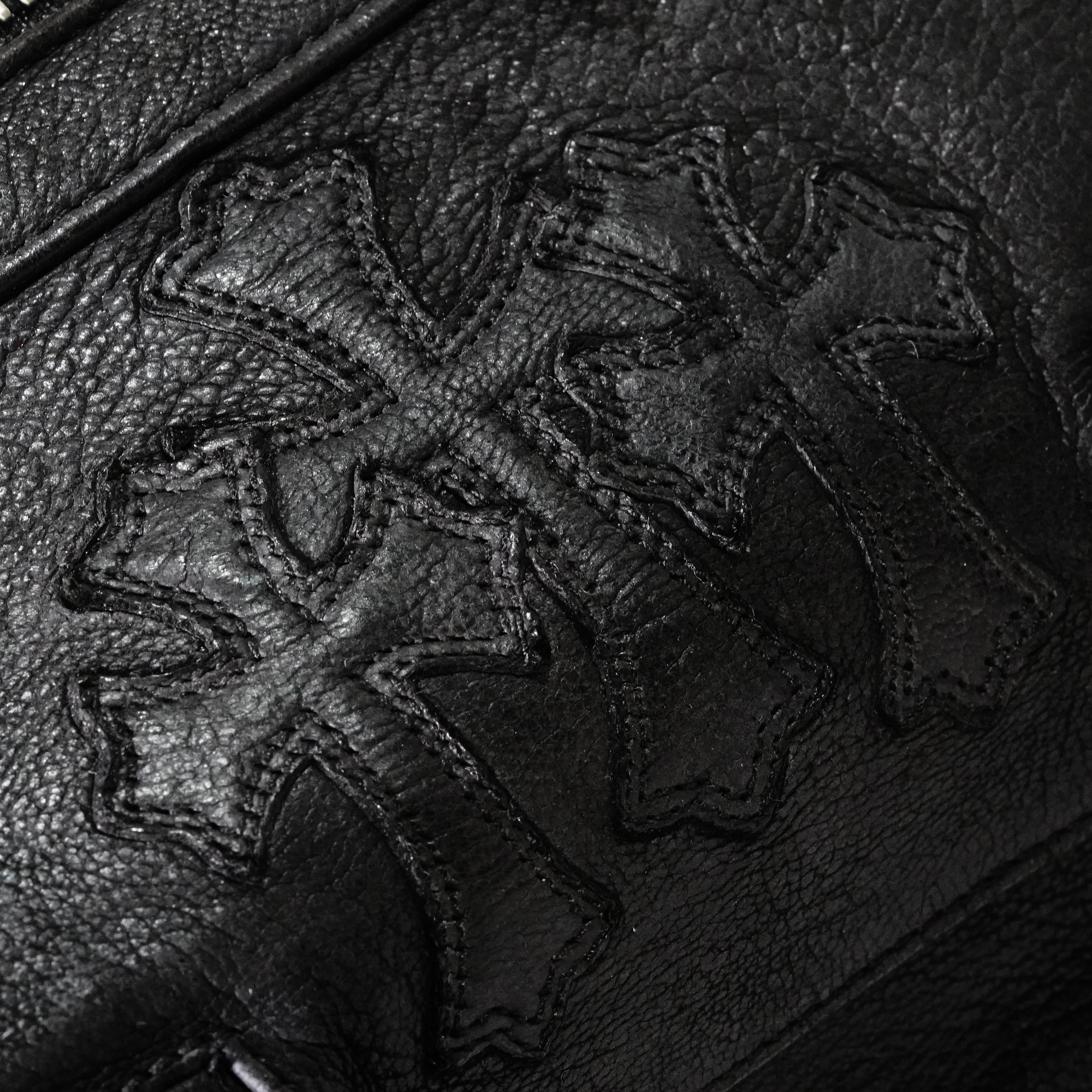 クロムハーツ Chrome Hearts ￼クロスパッチ ボストンバック ブラック