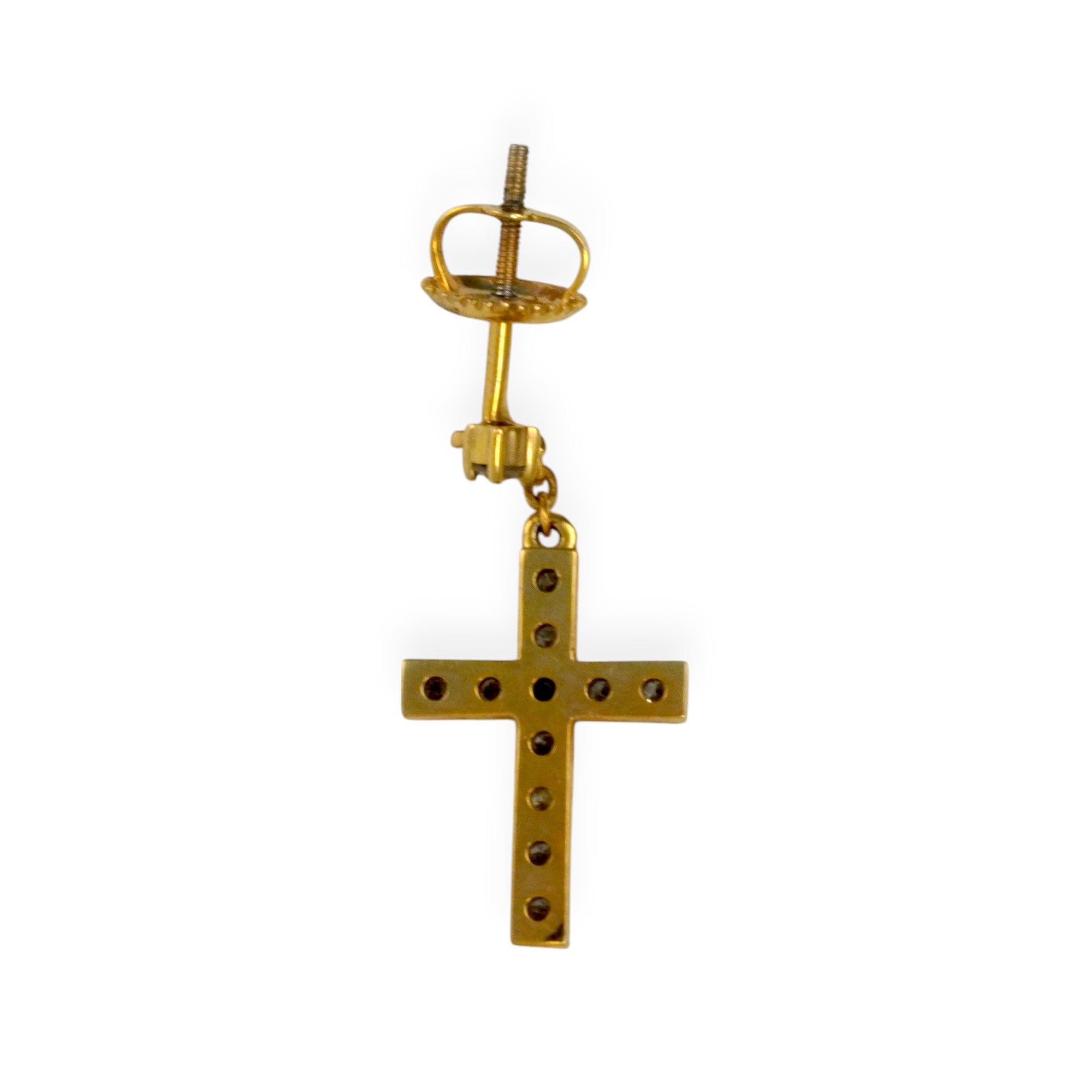 楽天市場】K18YG【0.45ct】ダイヤモンド クロス ペンダントトップ【送料無料】メンズ 人気 クロス ペンダント ダイヤモンド ペンダント  メンズジュエリー men's 18金 ゴールド 代引手数料無料 品質保証書 ジュエリー ギフト 男性 贈り物 ご褒美 おしゃれ 十字架 ダイヤ 