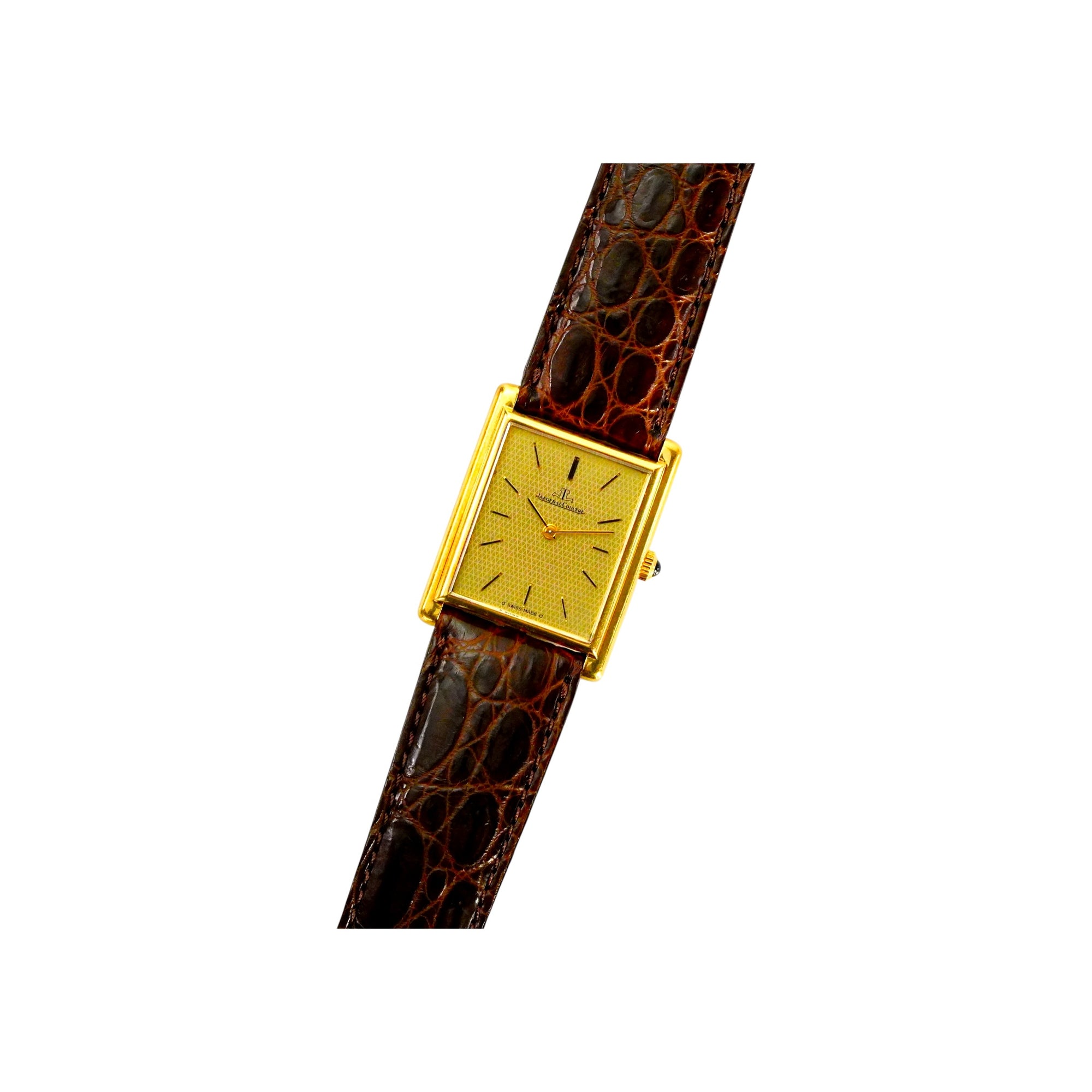 ジャガー・ルクルト　タンク Jaeger LeCltre　6029.21　18KYG 金無垢　1970年代　手巻き　