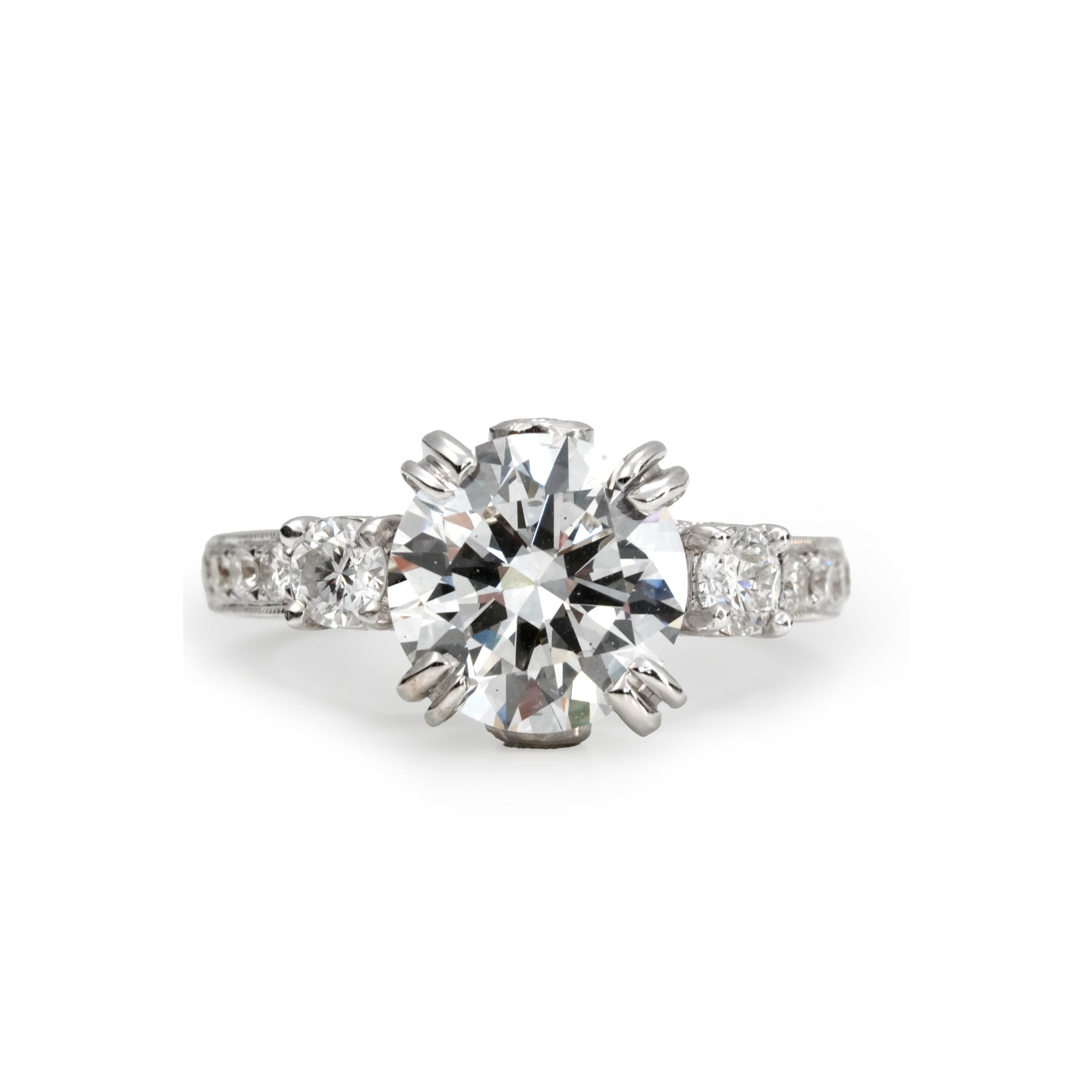 ホワイトゴールド ラボダイヤモンド リング