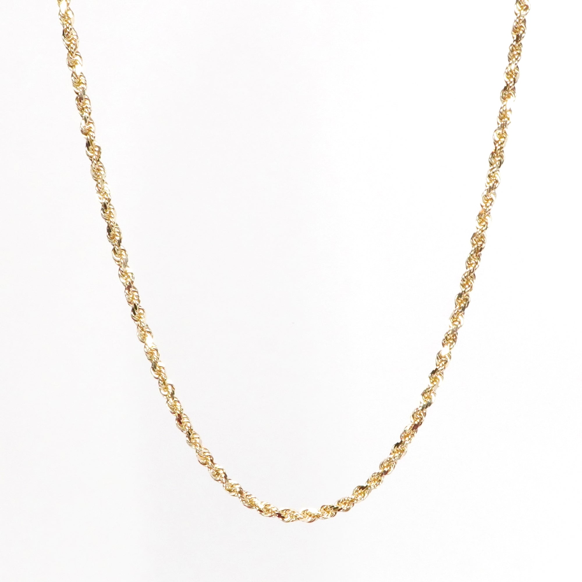 イエローゴールド ロープ チェーン