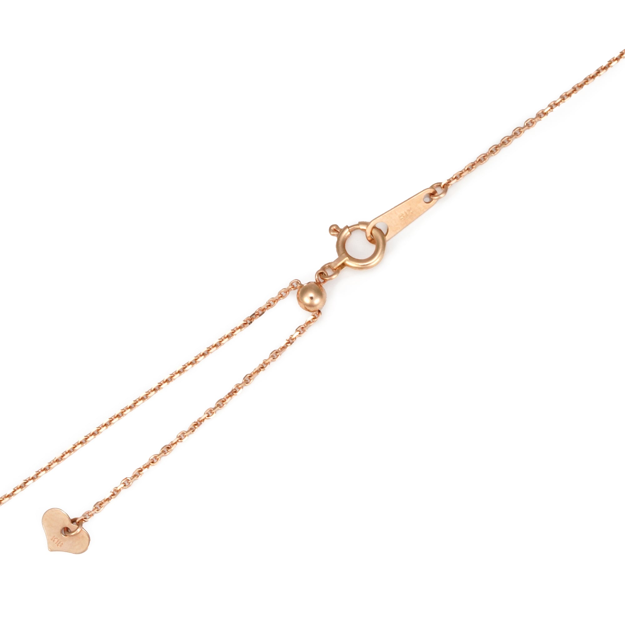 ローズゴールド アズキ チェーン