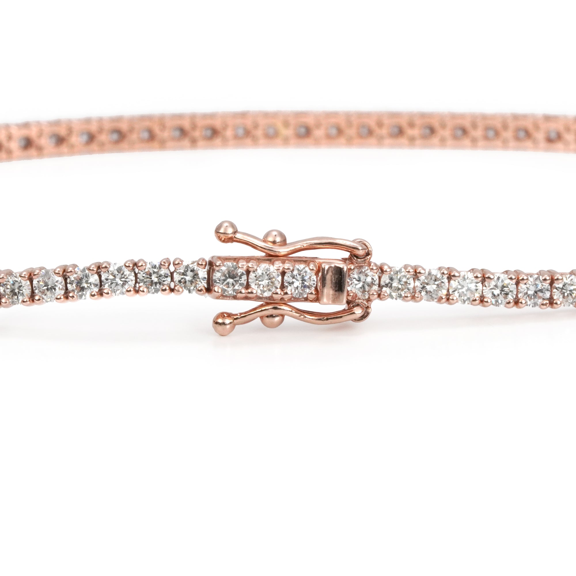 ローズゴールド テニス ブレスレット