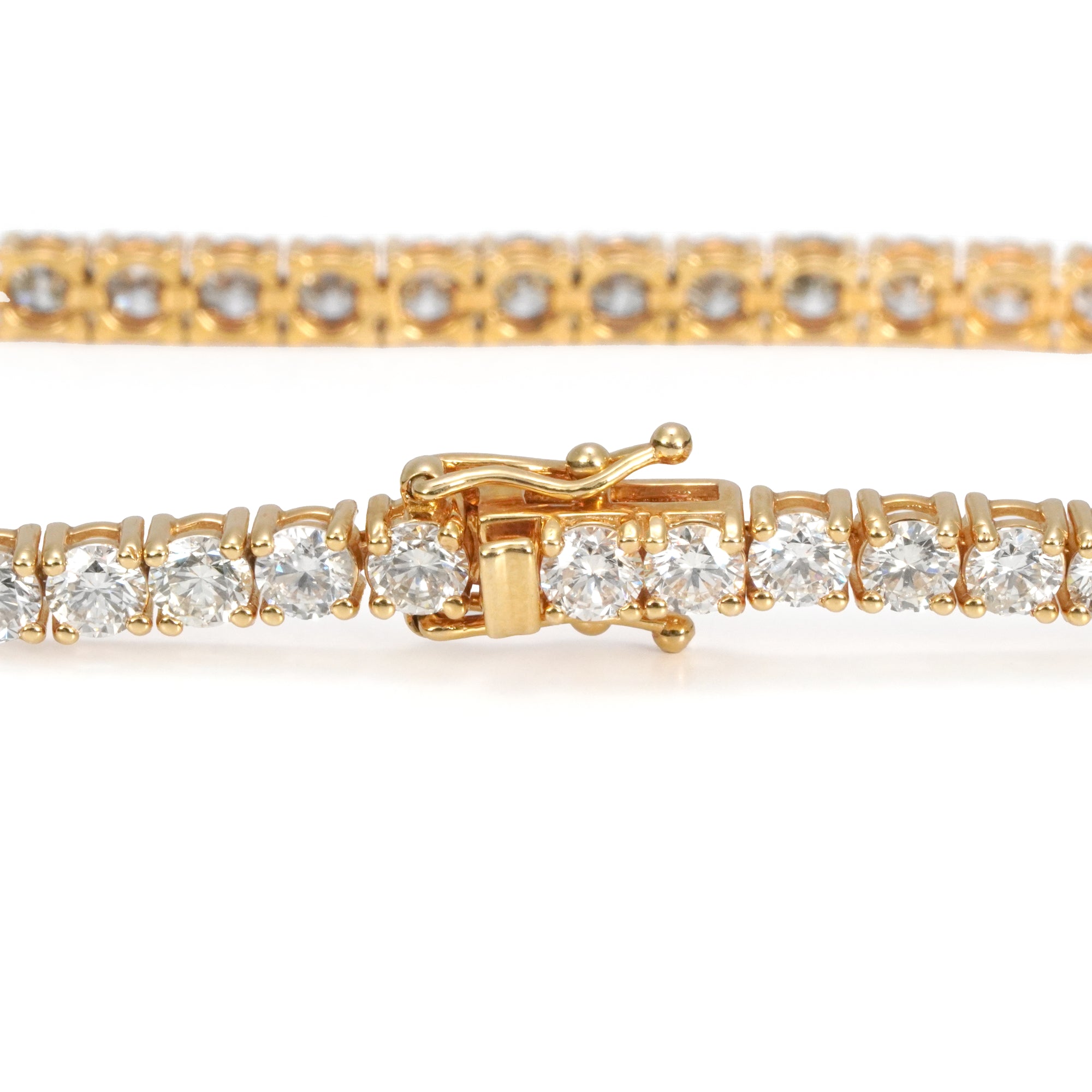 イエローゴールド テニス ブレスレット