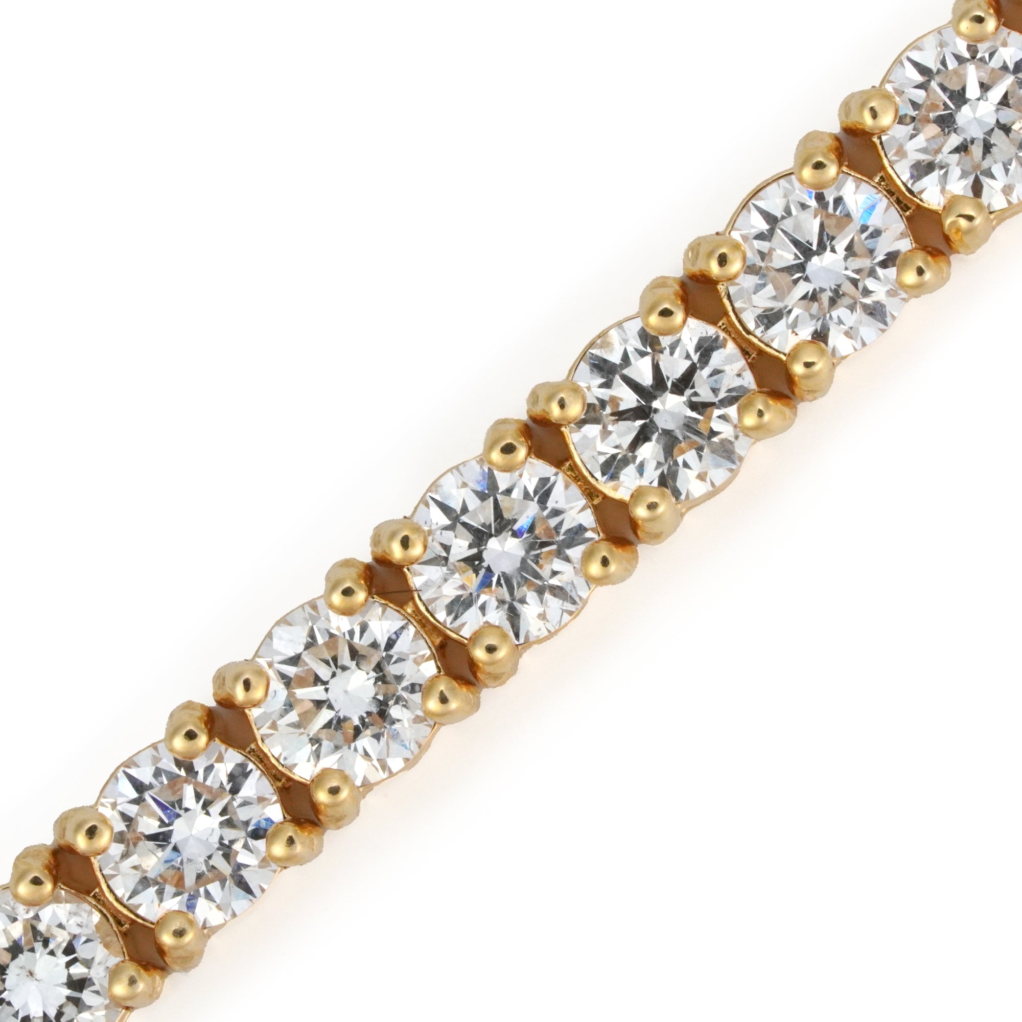 イエローゴールド テニス ブレスレット