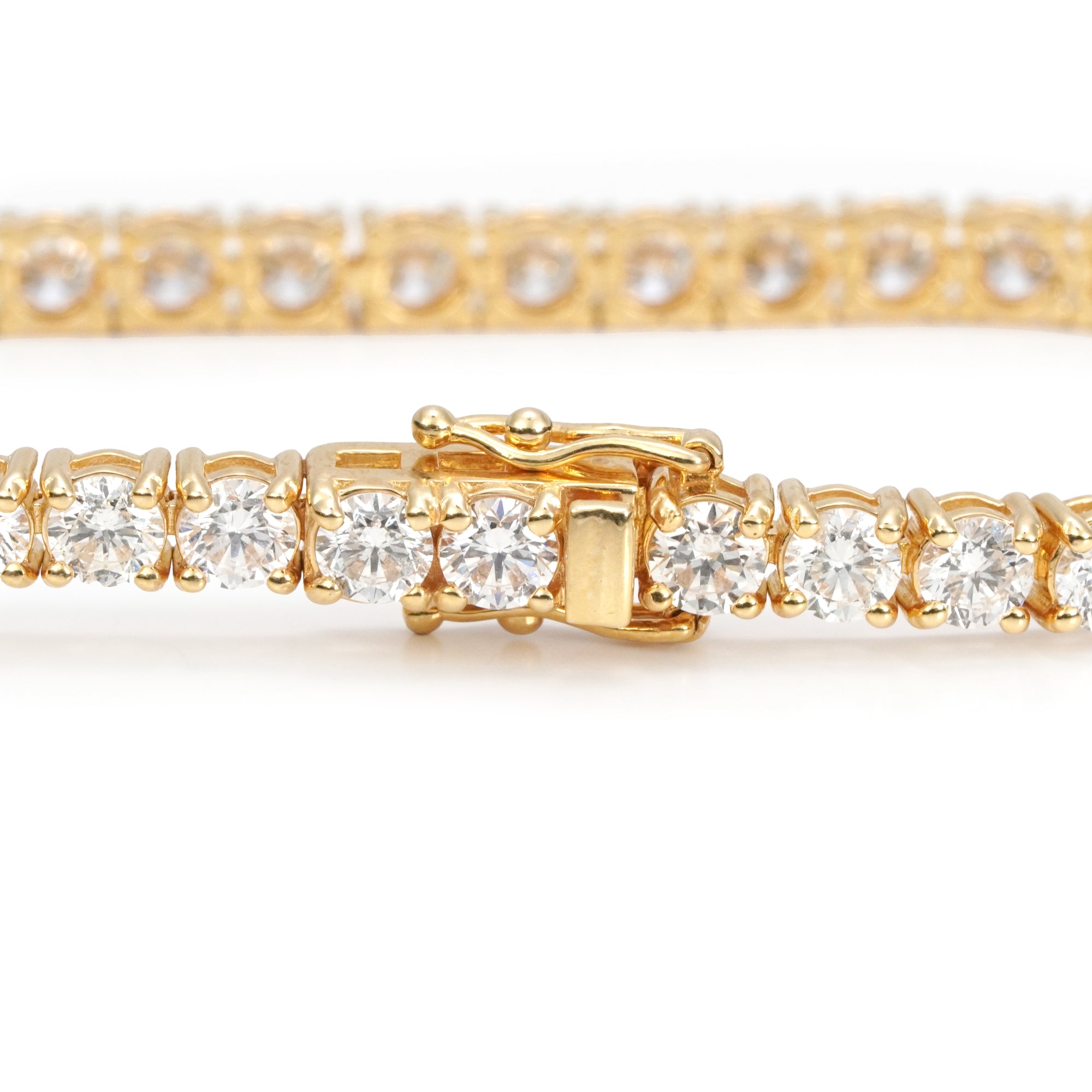 イエローゴールド テニス ブレスレット