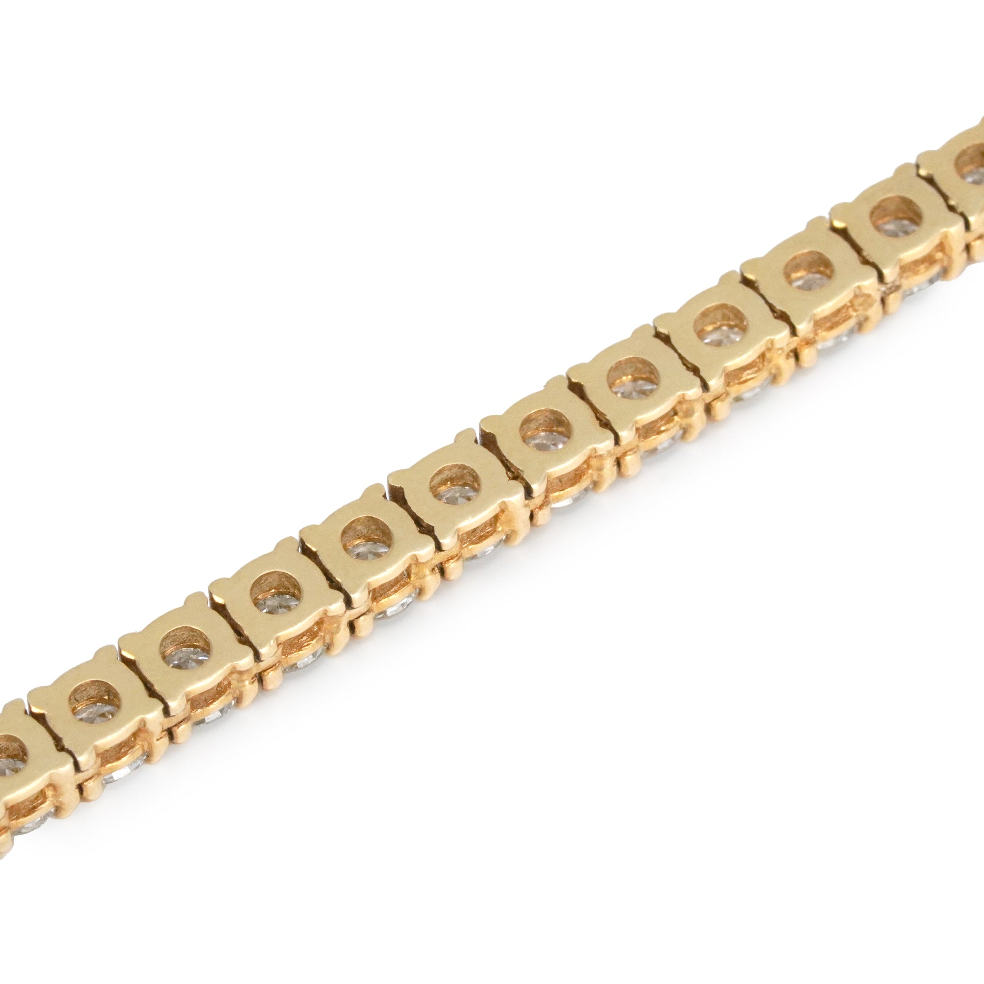 イエローゴールド テニス ネックレス