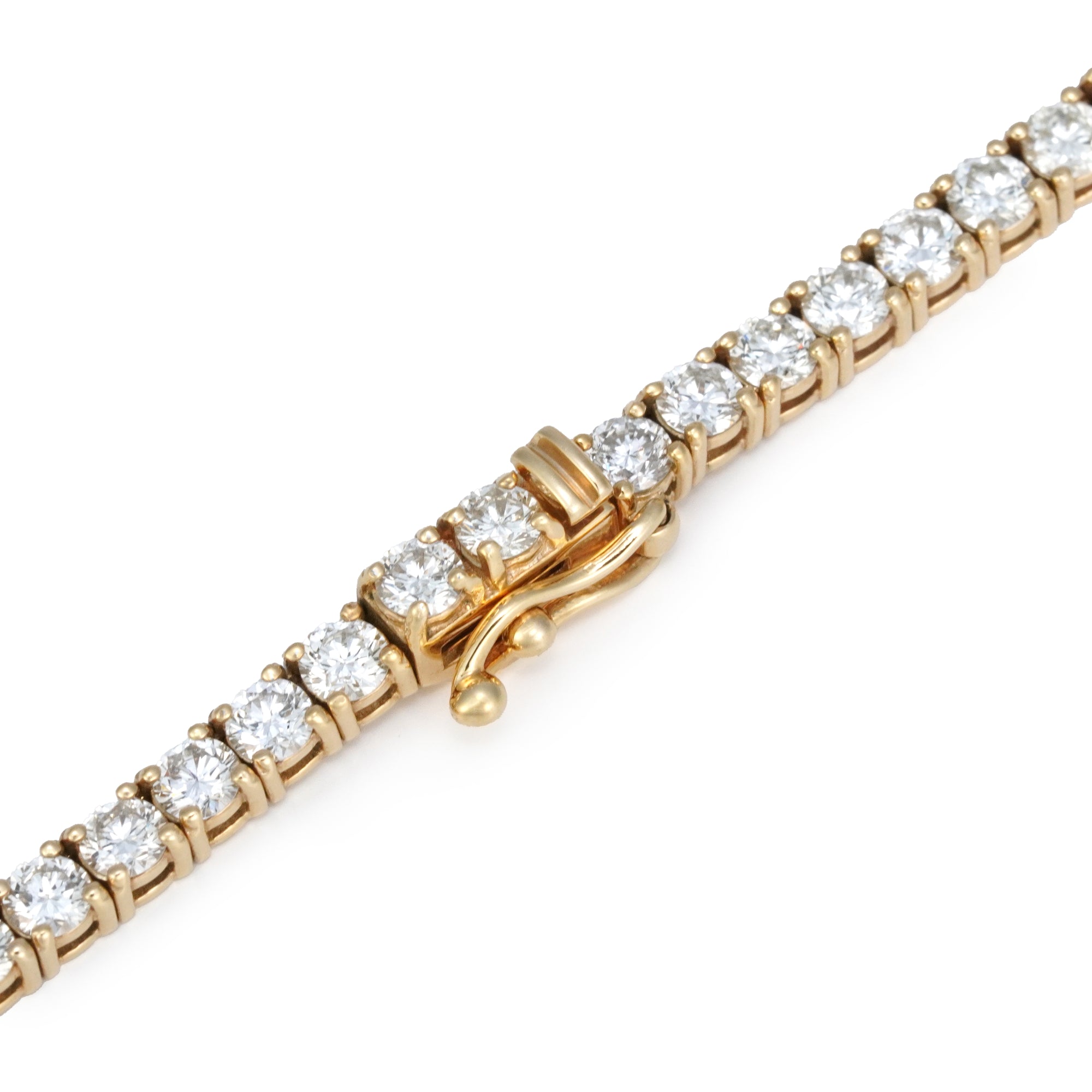 イエローゴールド テニス ネックレス