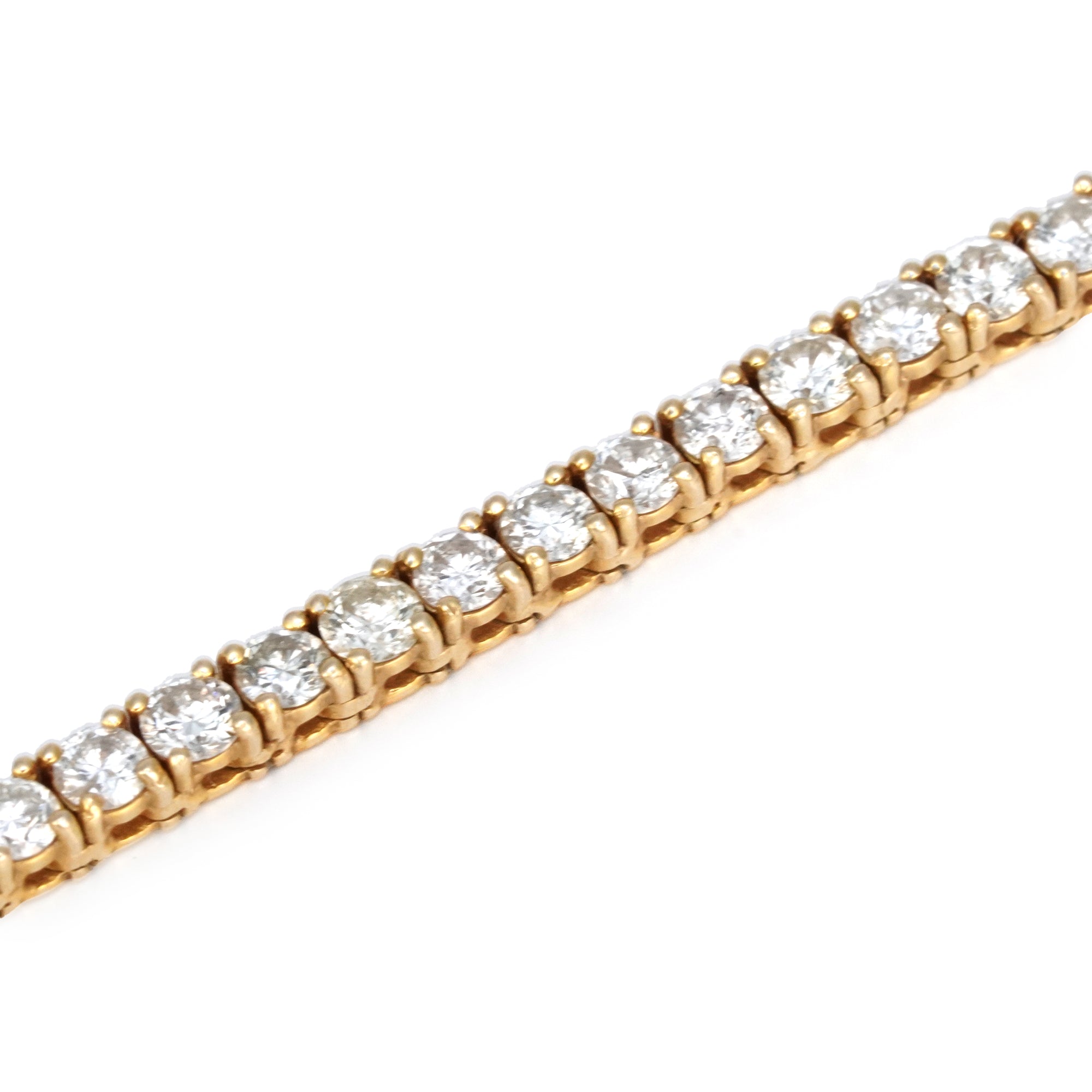 イエローゴールド テニス ネックレス