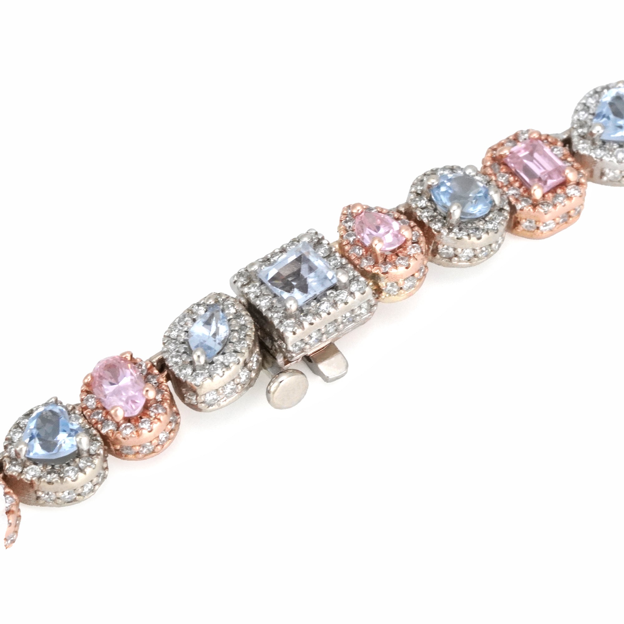 ミックスゴールド サファイア ネックレス