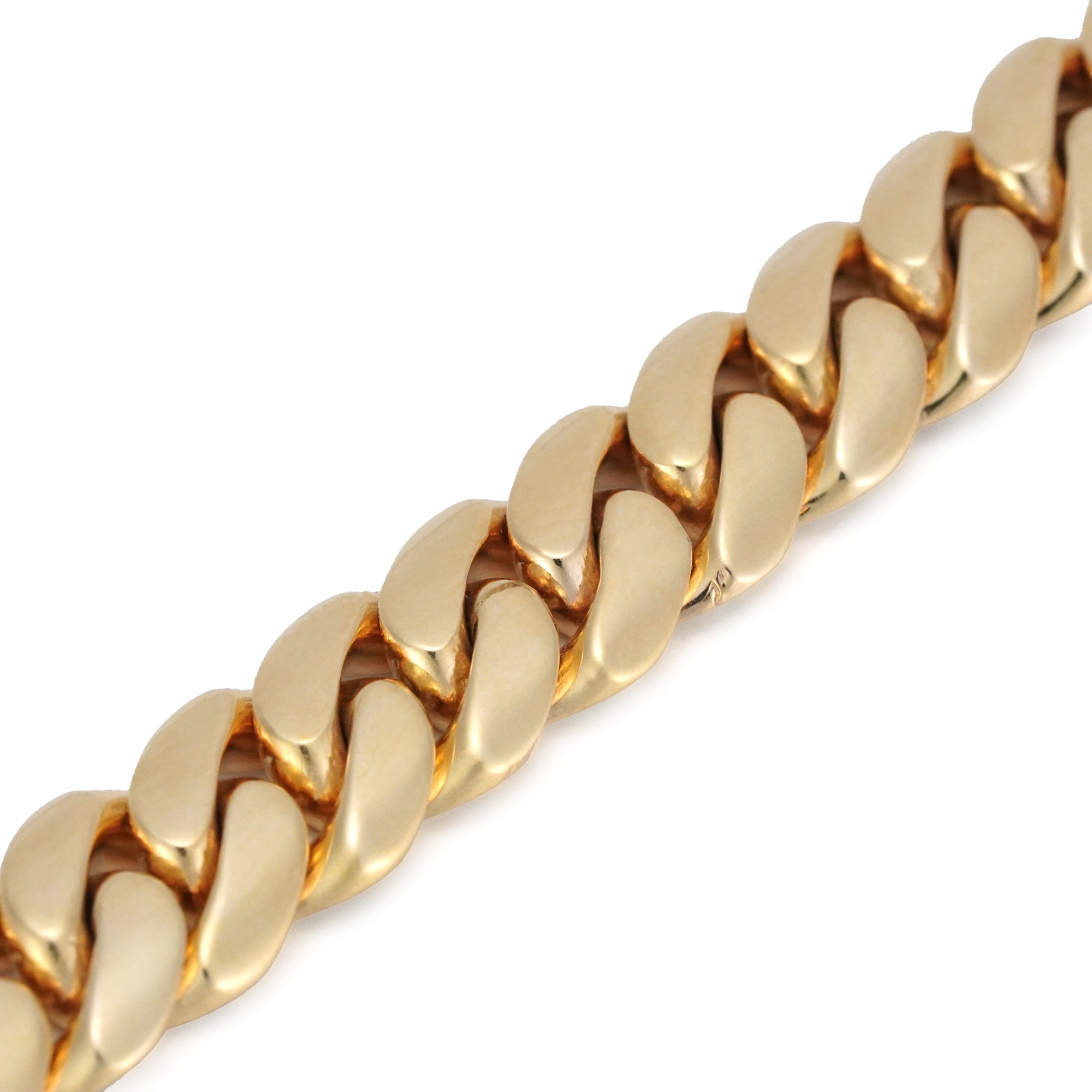 イエローゴールド マイアミ ブレスレット