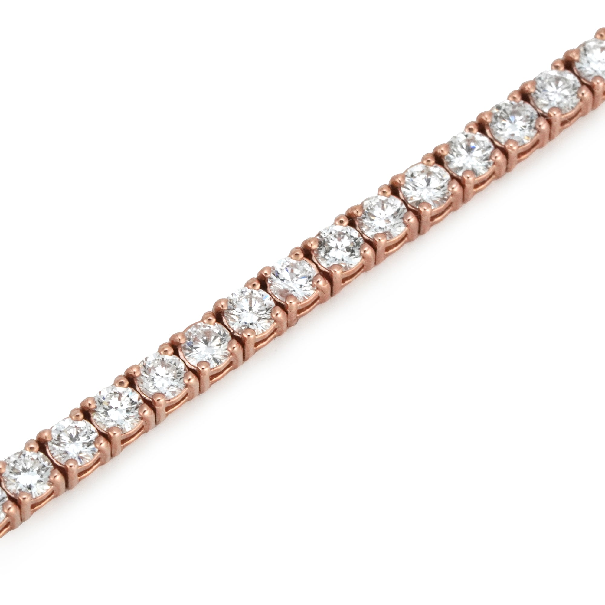 ローズゴールド テニス ネックレス