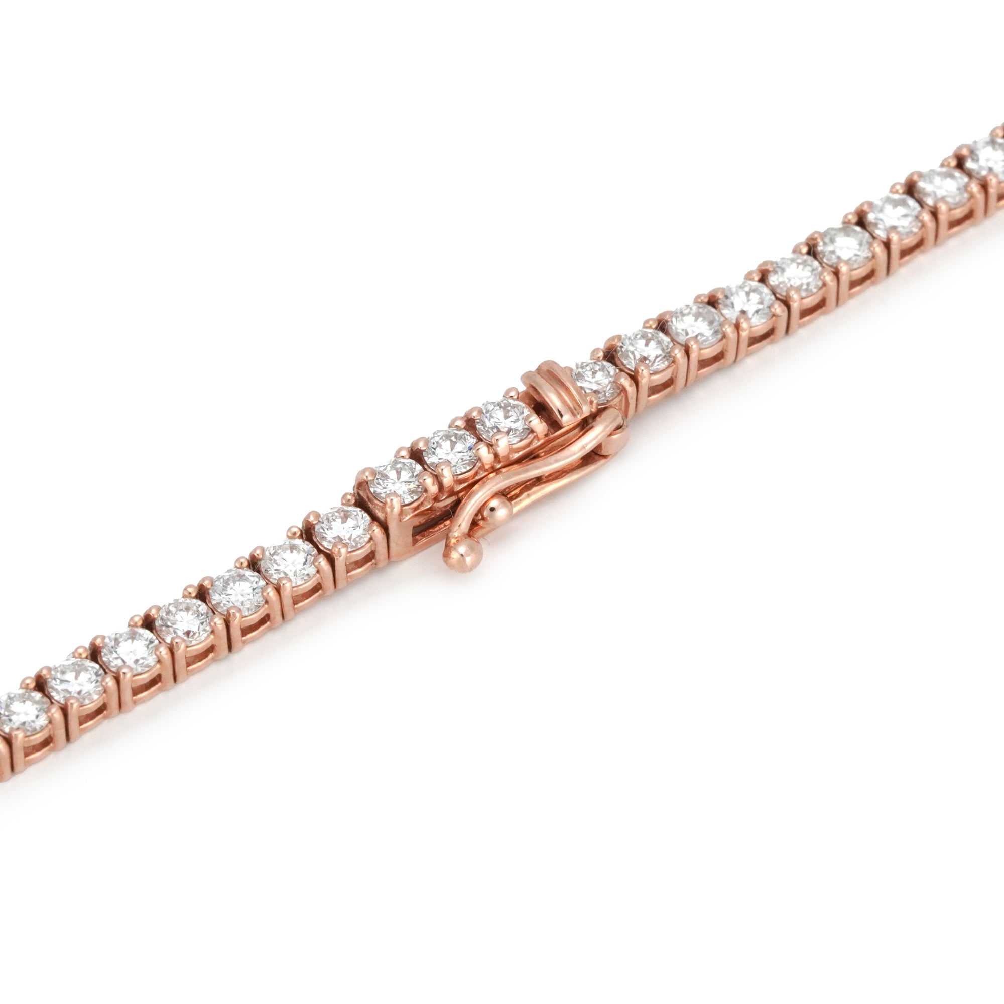 ローズゴールド テニス ネックレス