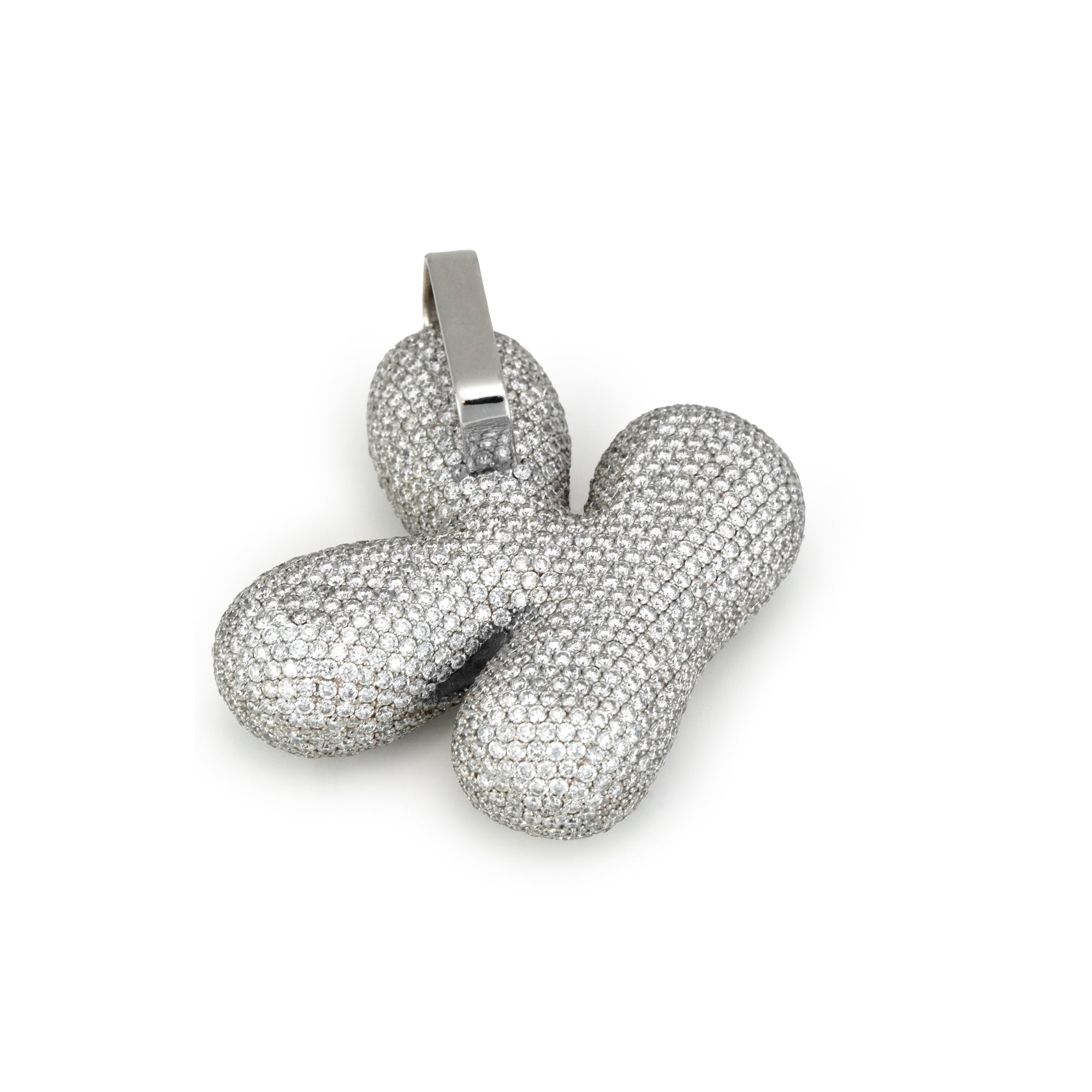 ホワイトゴールド イニシャルK ペンダントトップ