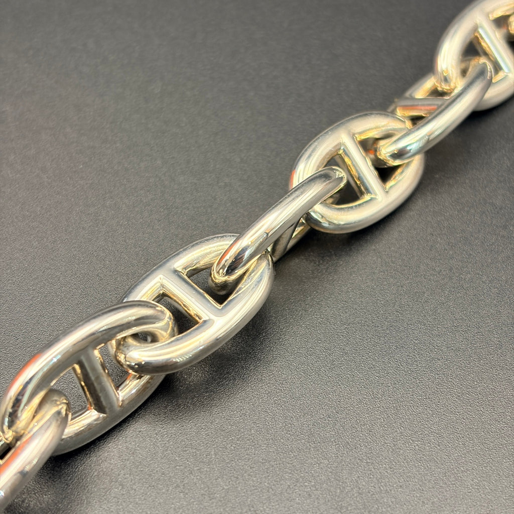 HERMES エルメス シルバー925 ブレスレット シェーヌダンクル GM 13コマ
